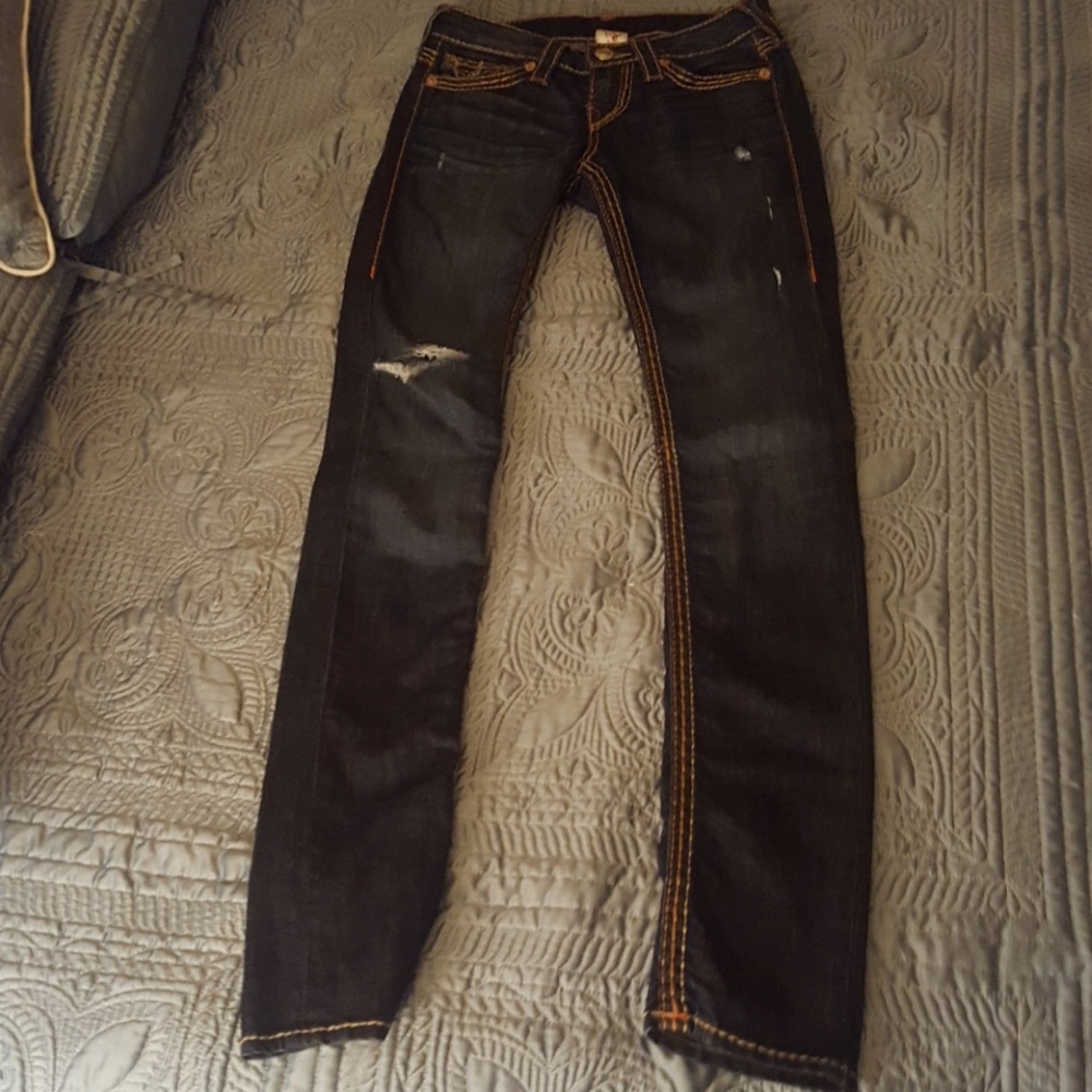 EUC True Religion skinny jeans size 26